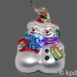 Vtg 2002~Thomas Pacconi Classics Snowman Snowmen Holiday Christmas Ornament